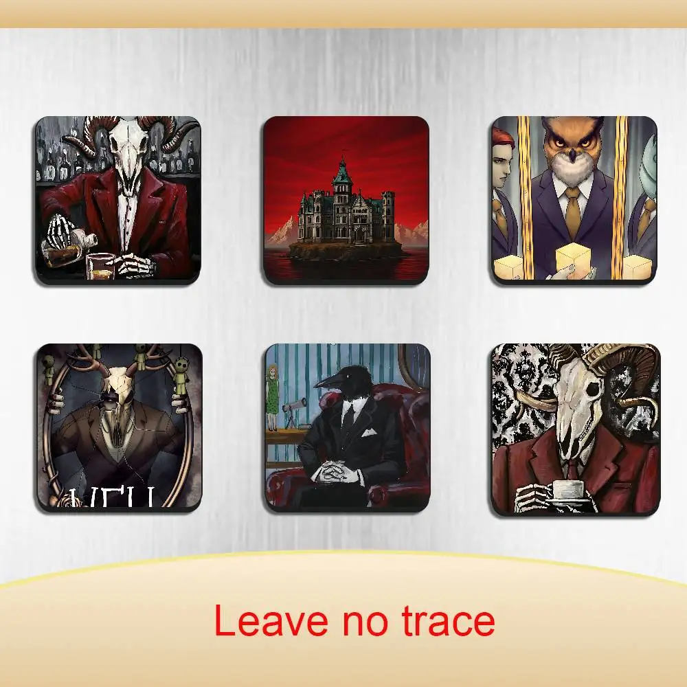 Cube Escape game Rusty Lake BestSelling Refrigerator Magnetic Sticker Fridge Magnets Adhesive to Metal Surfaces Leaves