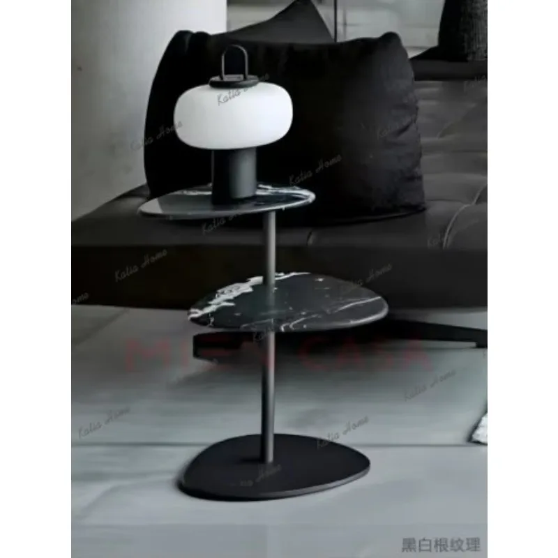 YJ Creative and personalized sofa edge, exquisite metal moving corner, three-layer special-shaped board, designer side table