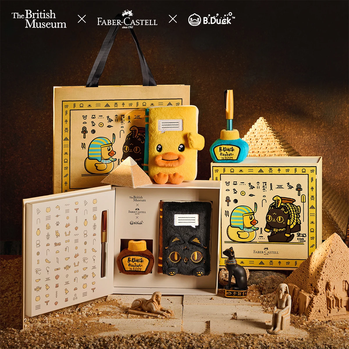

Faber-Castell LOOM Fountain Pen British Museum x B.Duck Limited Edition Gift Box – Cute Set Writing Pen