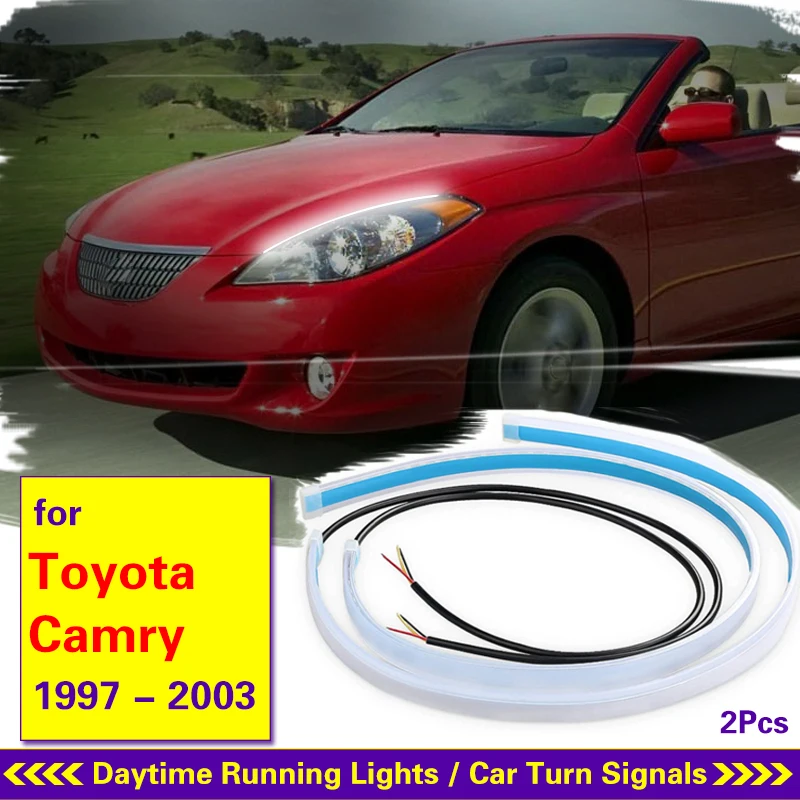 

Car led DRL Daytime Running Light Strip For Toyota Camry 1997-2003 Waterproof Flexible Soft Tube Guide Headlight LED Strip Light