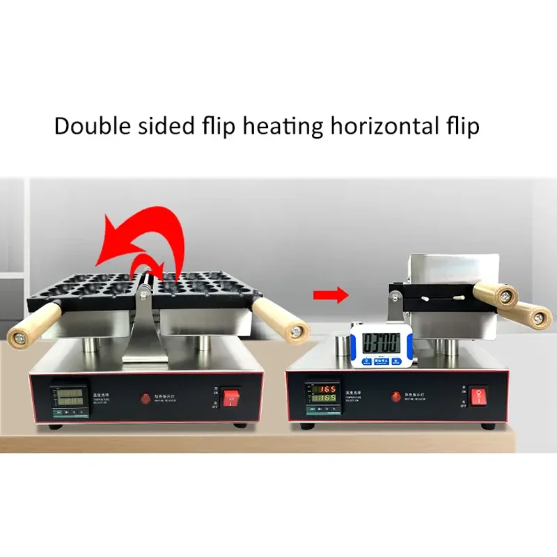 Máquina Eléctrica de 1600W para Hacer Pinchos de Calabaza, Panecillos de Huevo, Waffles y Pasteles, Máquina de Snacks