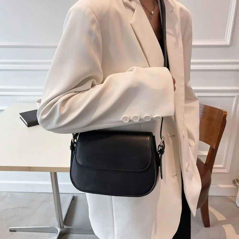 

Casual Square Flap Crossbody Shoulder Bag Korean Style Leather PU Shoulder Bag Coin Purse Solid Color Women Crossbody Bag Girl
