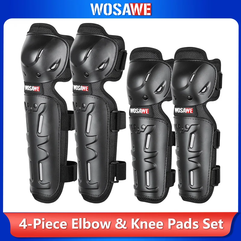 

WOSAWE MTB Protective Gear Motorcycle Knee Pads Elbow Protector Adult Snowboard Downhill Motocross Armor Knee Guard Protection