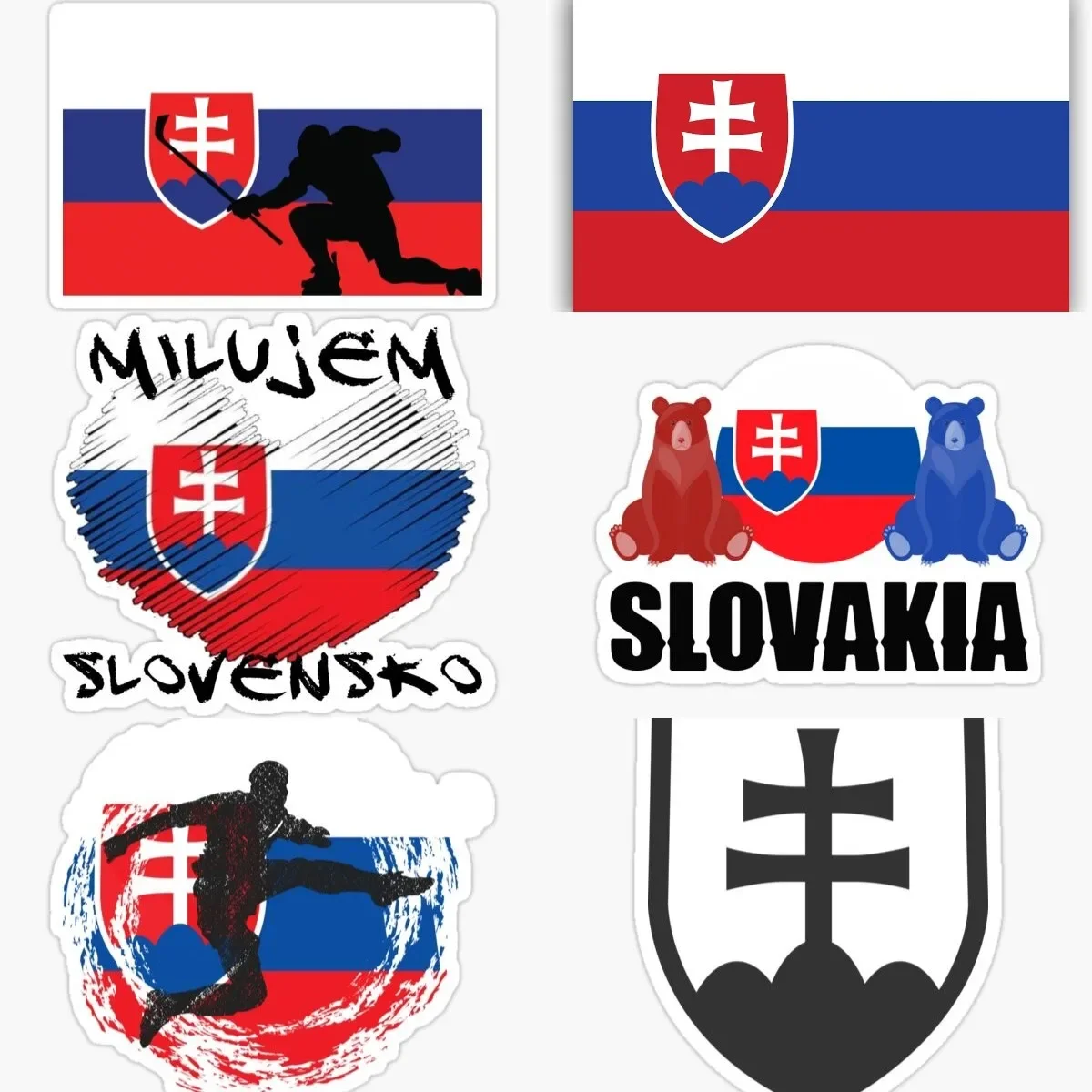 

Slovakia Country National Flag Decal Car Camp Gifts Camping Sticker Funny Decals Waterproof Vinyl