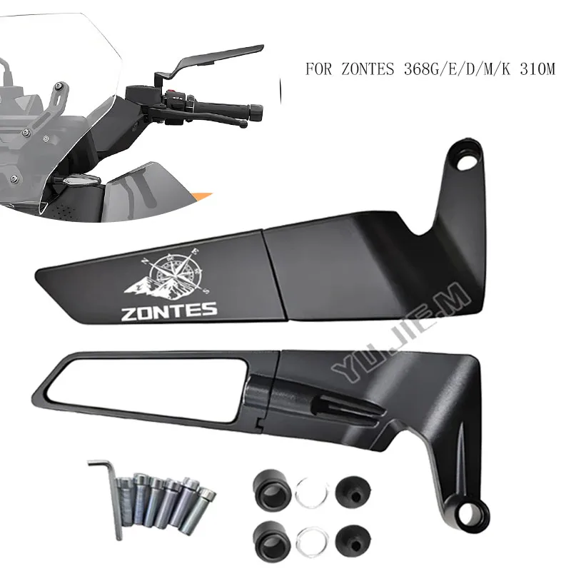 

FOR ZONTES 368G/E/D/M/K 310M ZONTES 368E Motorcycle Mirrors Stealth Winglets Mirror Kits To Rotate Adjustable Mirrors