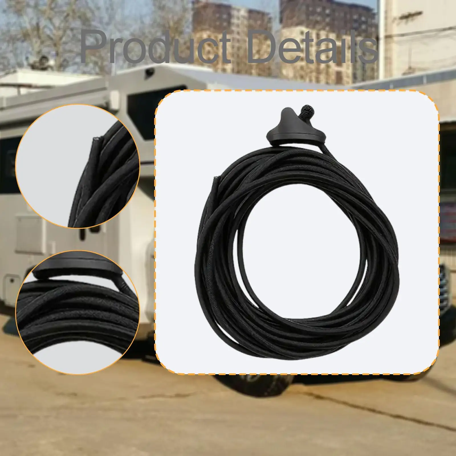 حبل بنجي متعدد الأغراض قابل للتمدد لصياغة قارب التخييم #5