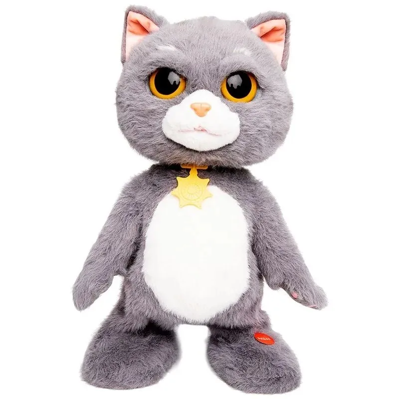 

Simulation Dancing Tom Cat Electric Toy Speaking Pet Singing Interactive Realistic Cute Kitten Furry Plush Doll Boy Girl Gifts