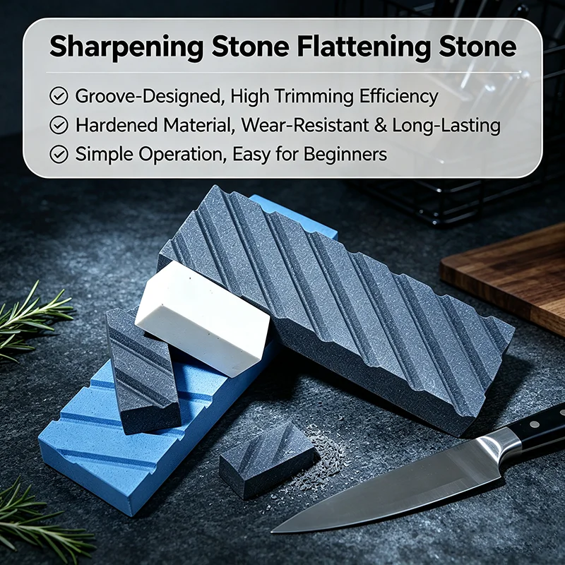 320 Grit Sharpening Correction Stone Horizontal Stripes Water Whetstone Repair Tool for Kitchen Bar Knife Sharpener Accessories