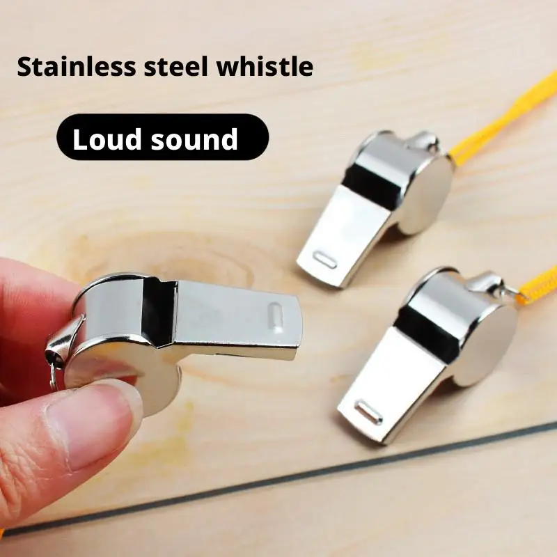 Metal Whistle Referee Sport Rugby Stainless Steel Whistles Soccer Football Basketball Party Training School Cheerleading Tools