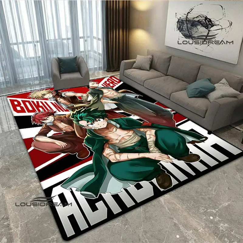 My Hero Academia Cartoon Printed carpet Non -slip carpet rugs for bedroom area rug room decor Yoga mat Door pad birthday gift