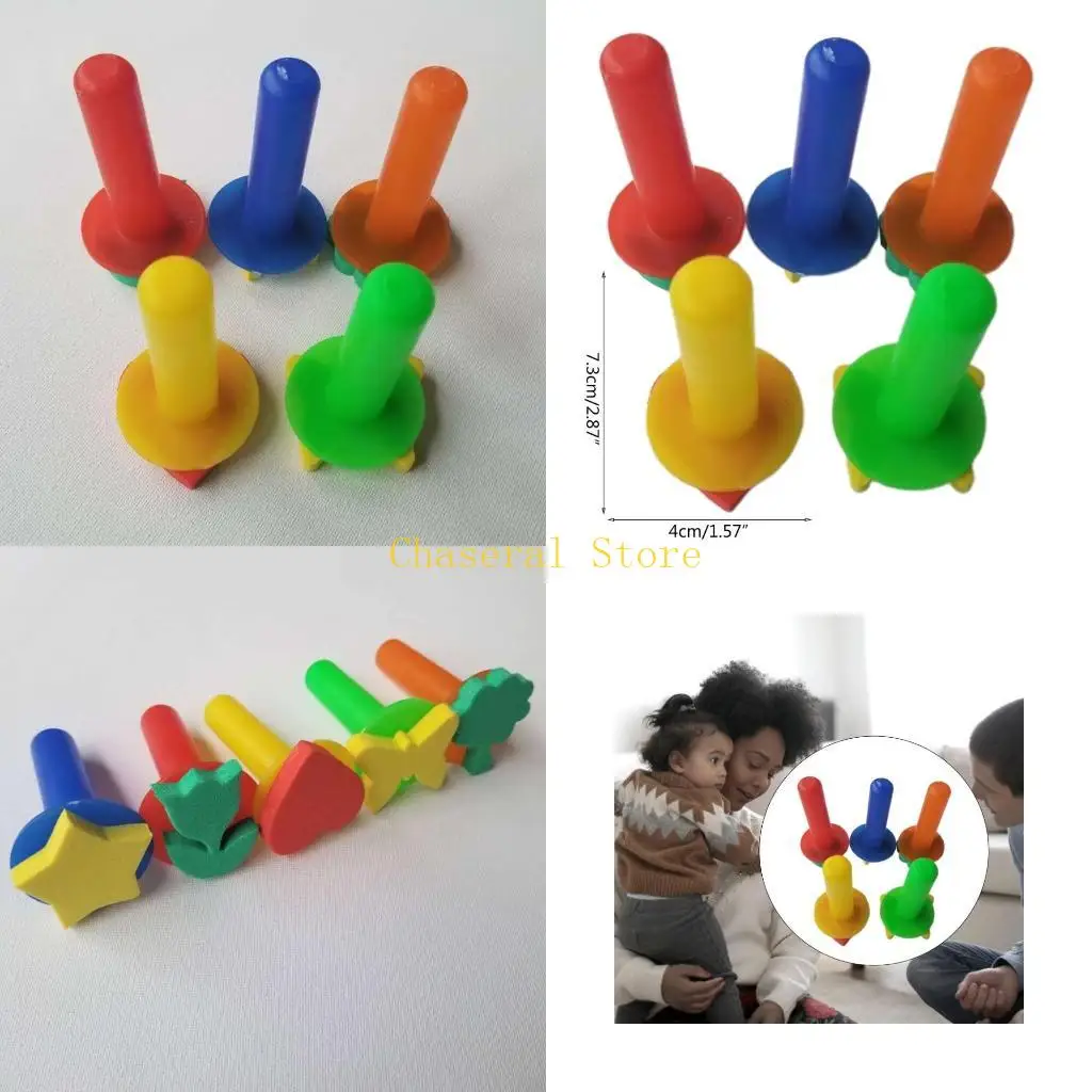 

E7CE 5pcs для творческого рисунка Стимпер красочные марки