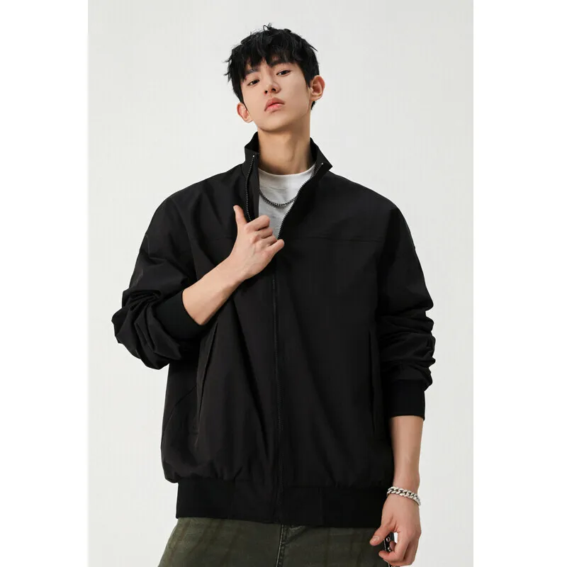 Spring Black Jacket Men Fashion Casual Motorcycle Jackets Men Streetwear Hip-hop Loose Bomber Jacket Mens Jacket Large Size 4XL