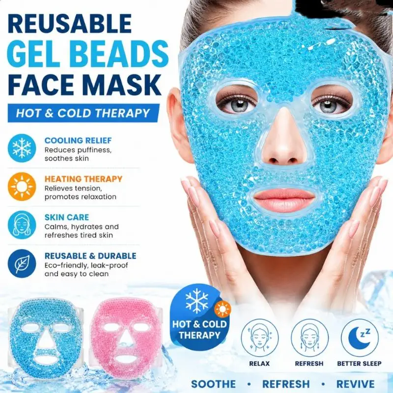 Gel Ice Pack Mask Face Beauty Ice Pack Face Care Tool Reduce Puffy Eyes Dark Circles Sleep Reusable Ice Pack Face Mask