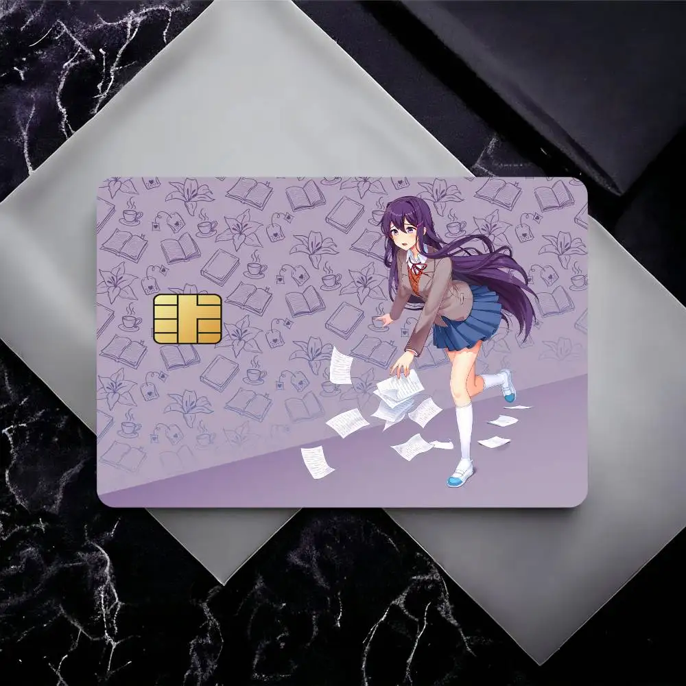 D-Doki D-Doki L-Literature C-Club Credit Card Skin Stickers for Bank Card Bus Metro Card Sticker Waterproof Gift