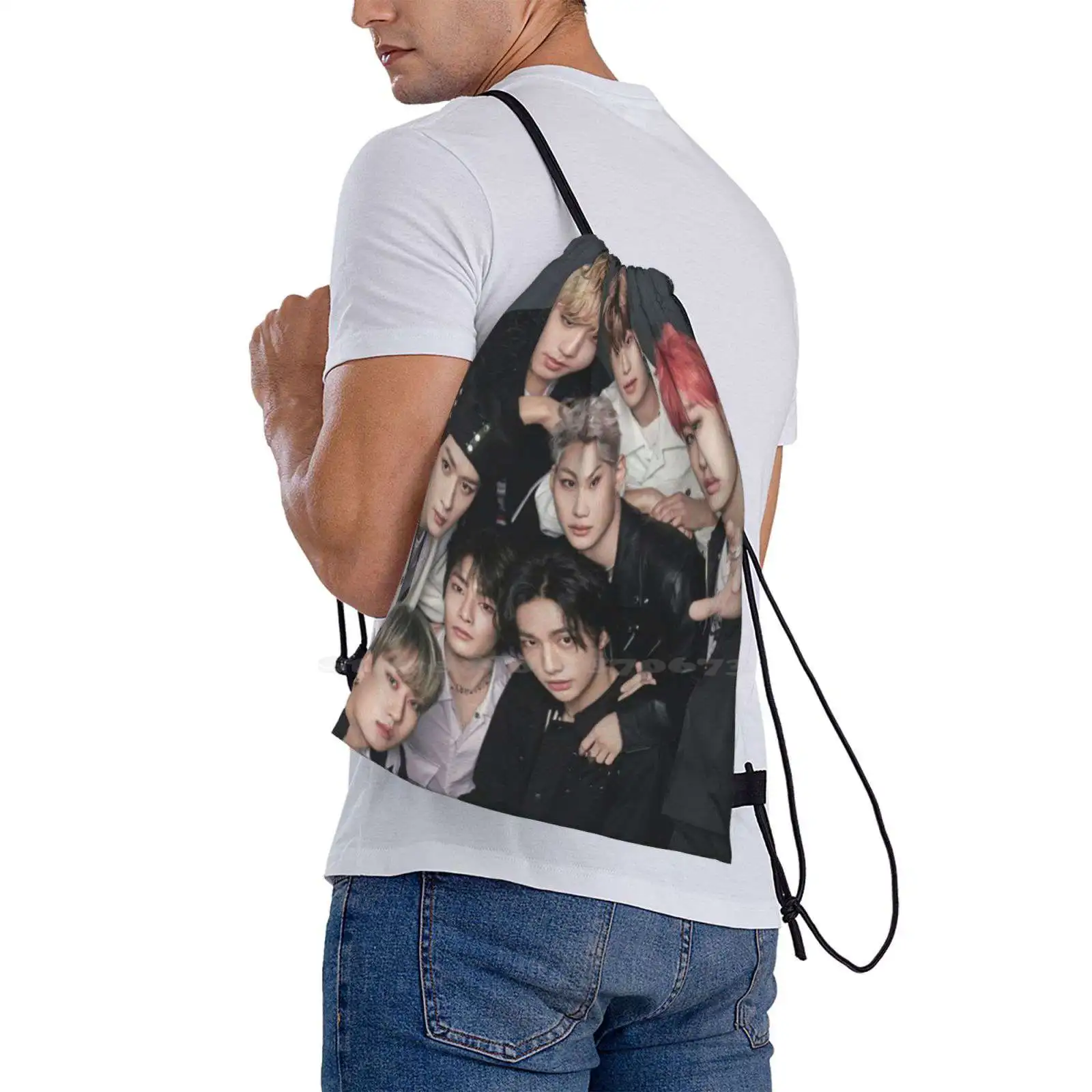 Stray Kids Hot Sale Schoolbag Backpack Fashion Bags Stray Kids Magazine Sheltter Kpop Stay Bangchan Woojin Lee Know Minho