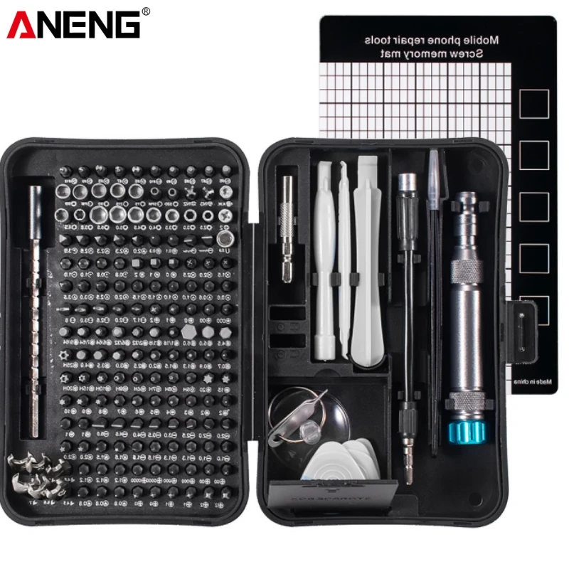 ANENG 170 In 1 Präzision Schraubendreher-satz CR-V Magnetische Torx Phillips Sechskant-schraubendreher Bits Notebook Handy Reparatur Hand Werkzeuge