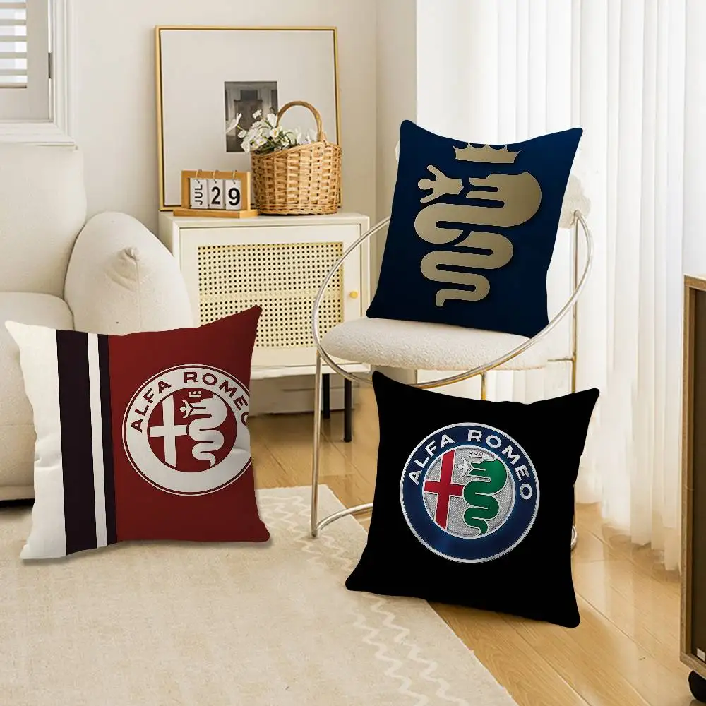Hot Car A-Alfa Cool R-Romeoes Cushion Cover Polyester Sofa Cushions Decorative Throw Pillows Home Decoration Pillowcover