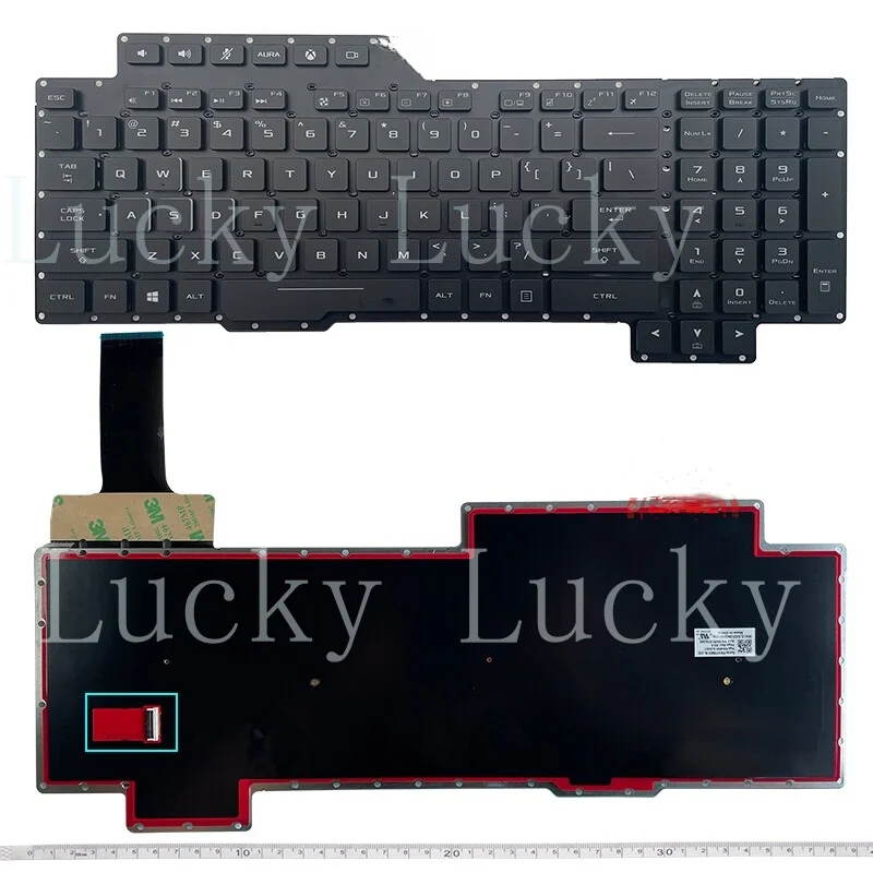 

f f f New for ASUS ROG 2S G7 G7A G7AI G7BI G7B G7CX Laptop US keyboard backlit