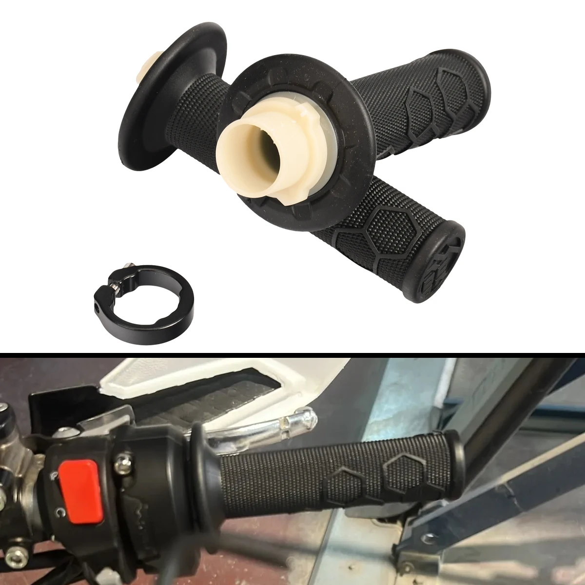 

Motorcycle Throttle Handle Bar Cover for SURRON Ultra Bee Pit Dirt Bike SUR RON SUR-RON Original 23mm Rubber Grips Parts