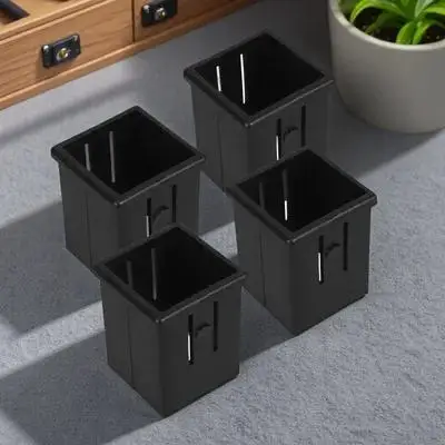 

4Pcs Hollow Square Tube Sleeve Insert Converter Edge 50Mm to 40Mm Fitness Machine Glide Sliding Exercise Equipment Replacement