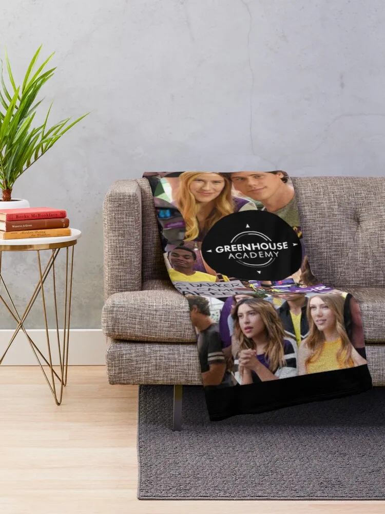 Greenhouse Academy Collage Throw Blanket Blanket Fluffy Picnic Blanket Comforter Blanket