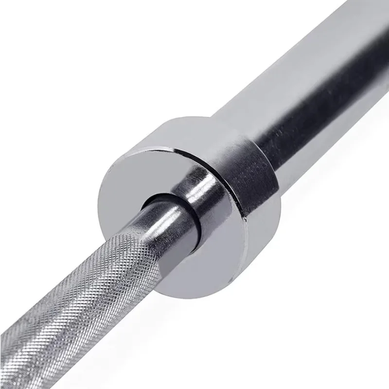 

2.2M Stainless Steel Straight Barbell 20KG Standard Weightlifting 50mm Diameter