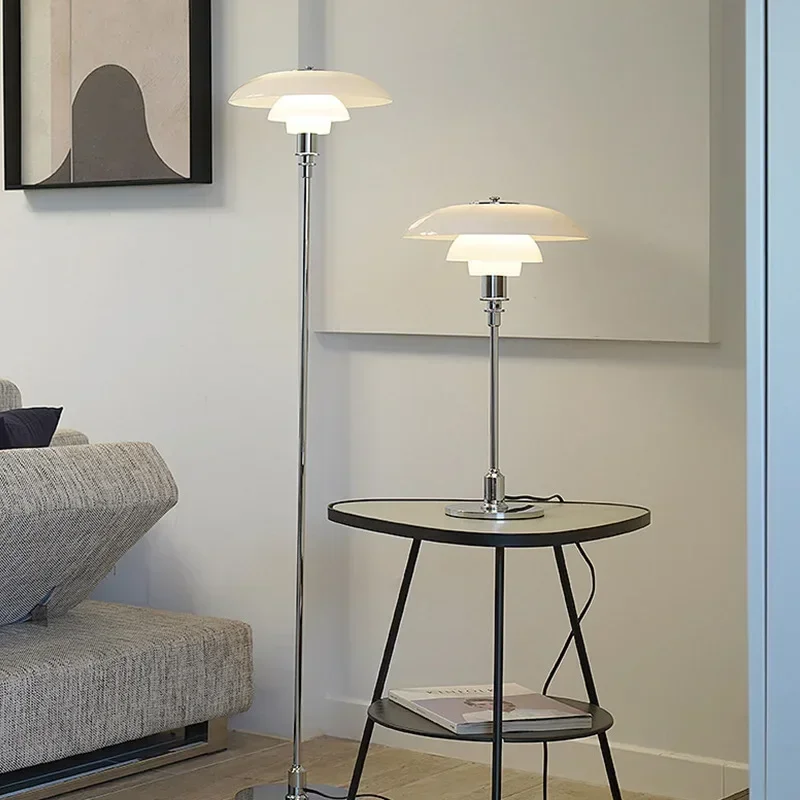 

Modern LED Mushroom Floor Lamp For Bedroom Living Rooms White Minimalist Table Lamp Home Decor Study Reading Standing Light
