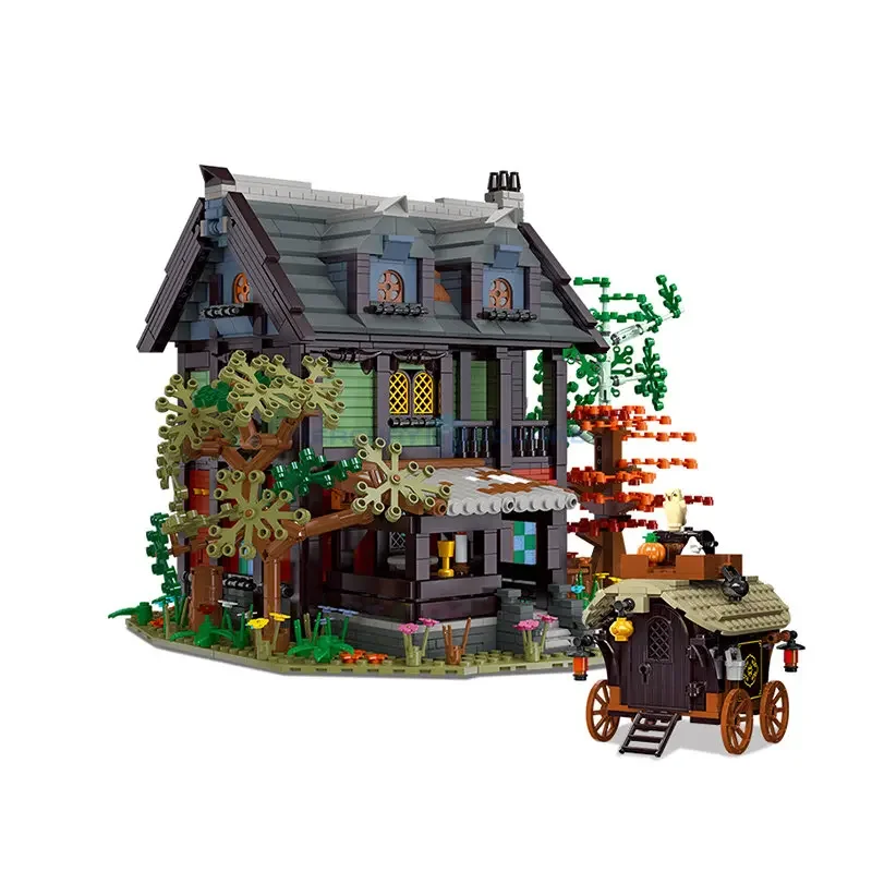 

Amedieva Inn MOC 89148 House Ideas Building Bricks Medieval View Architecture Model Blocks Education Toy kit Gift for Children