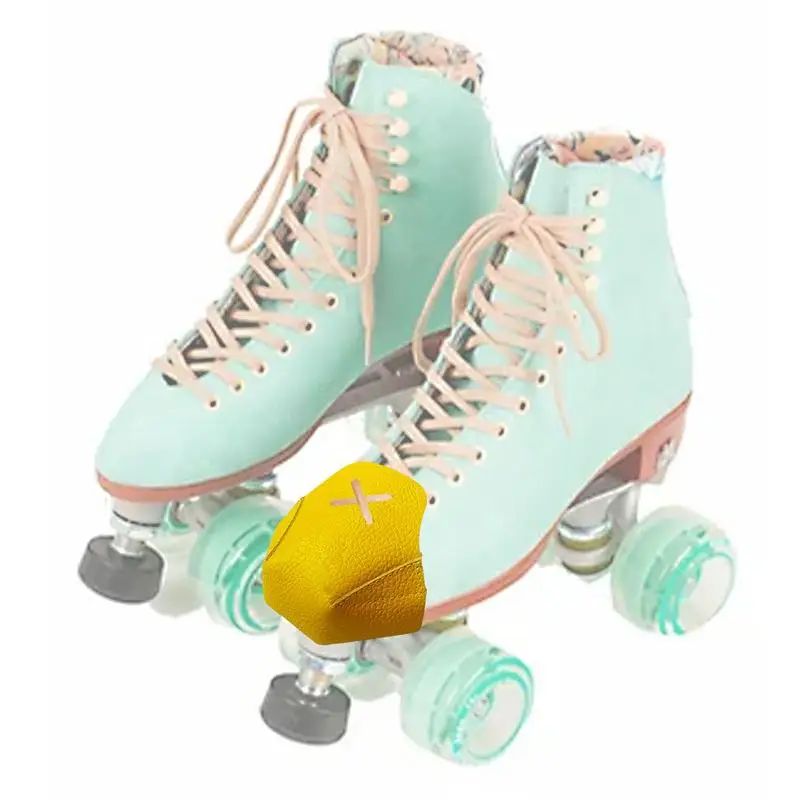 Roller Skate Toe Caps New 2.8*2*4in PU Leather Toe Cap Protectors Shoe Shield Roller Skating Cover Protectors Outdoor Training