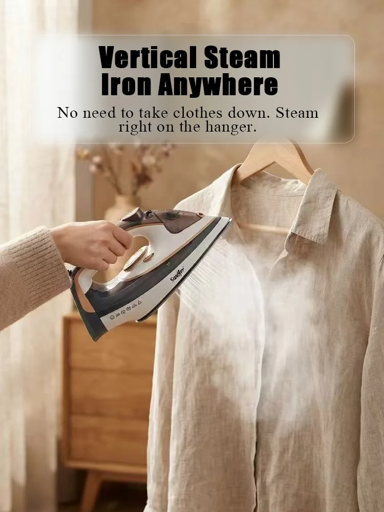 Steam Iron Sonifer SF-9094 2400W Ceramic Soleplate Vertical Steam Self Cleaning 350ml Tank Steam Burst Clothes Iron