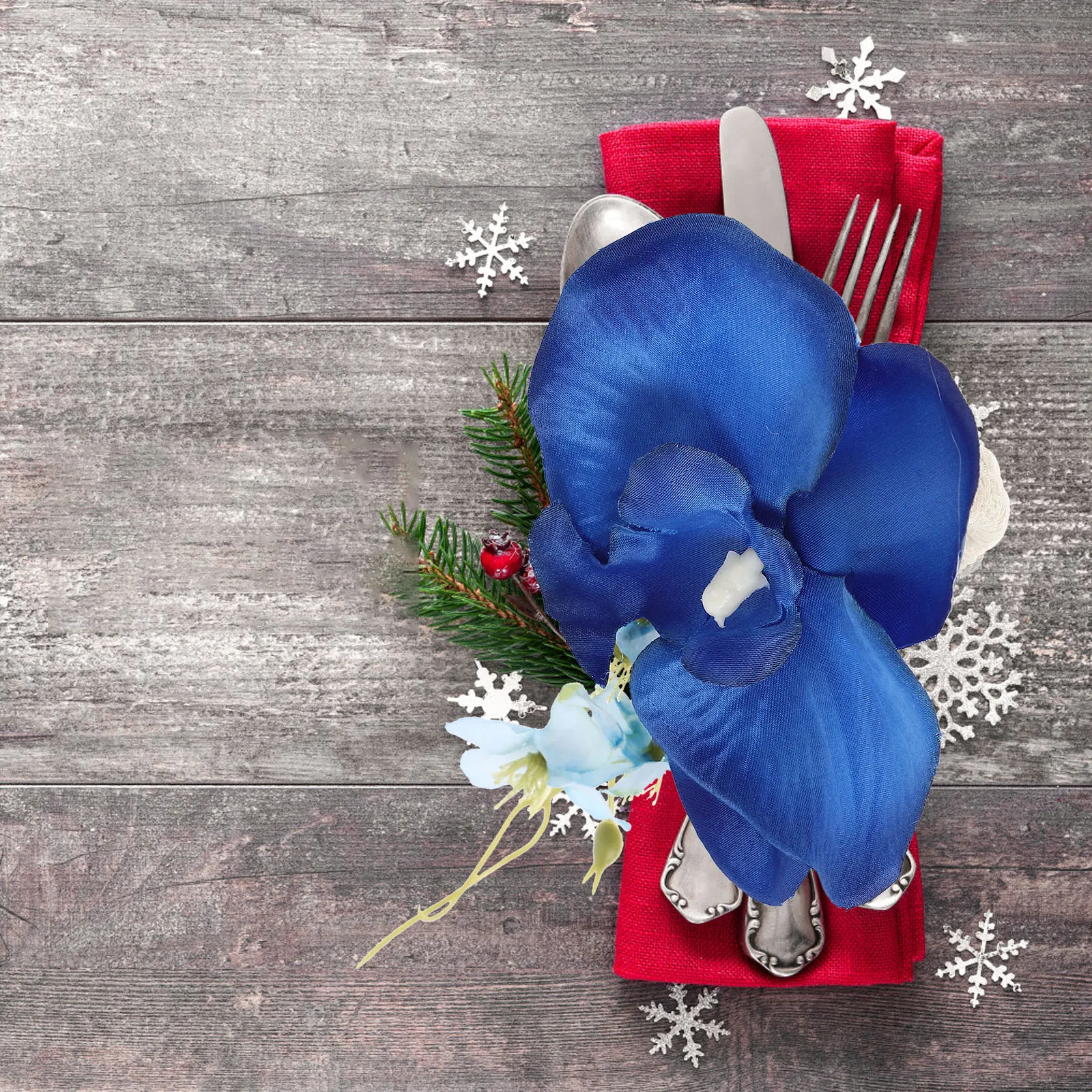 

4pcs Napkin Rings Floral Buckles Decorative Elegant Design Premium Material Wear Resistant Practical Table Decor Dining Napkins