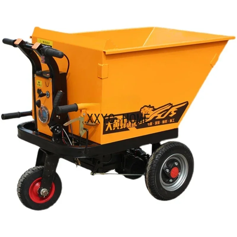 Electric Trolley Tricycle Mortar Bucket Truck Manure Handling Breeding Transport Plate