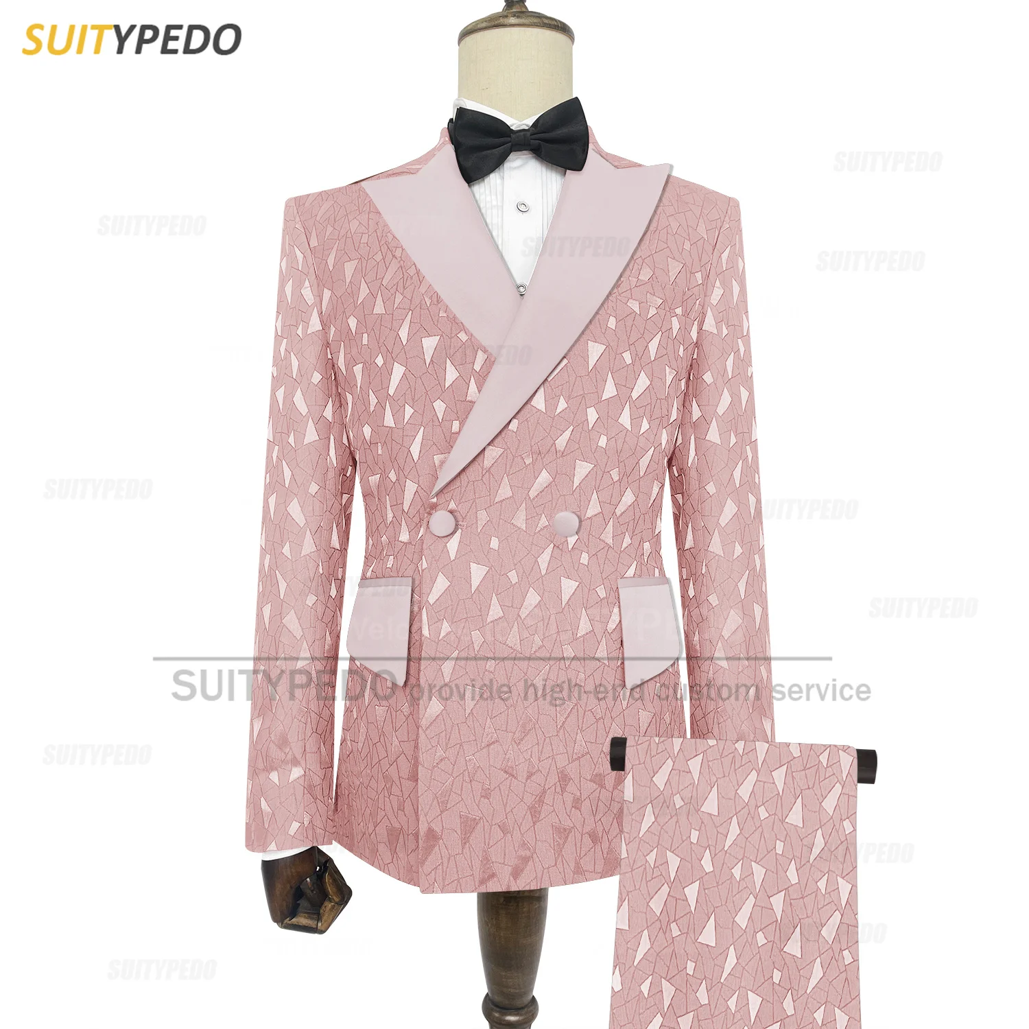 

Fashion Men Suit Sets Wedding Party Tailor-made Elegant Groom Costumes 2 Pieces Evening Dinner Male Luxury Formal Tuxedos Outfit