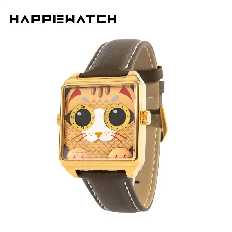Happie Watch Luxury Couple Watches Sapphire crystal Quartz Wrist Watch for Men Women Gift waterproof