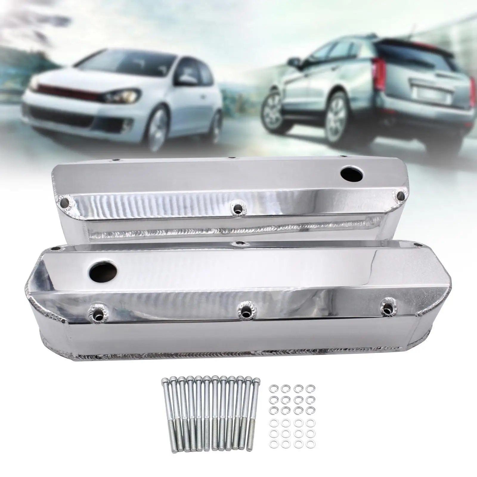 

Комплект готовых алюминиевых крышек клапана для Ford Sbf 289 302 351W