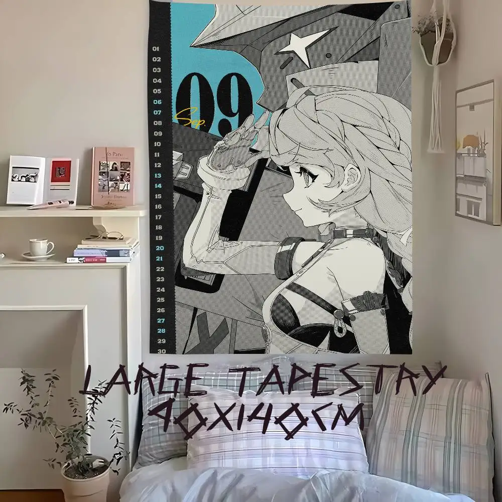 Hot Kawaii Seed Popular Zenless Zone Zero Game Tapestry Popular Room Decoration Wall Tapestry Art Room Home Decor Wall Art Decor