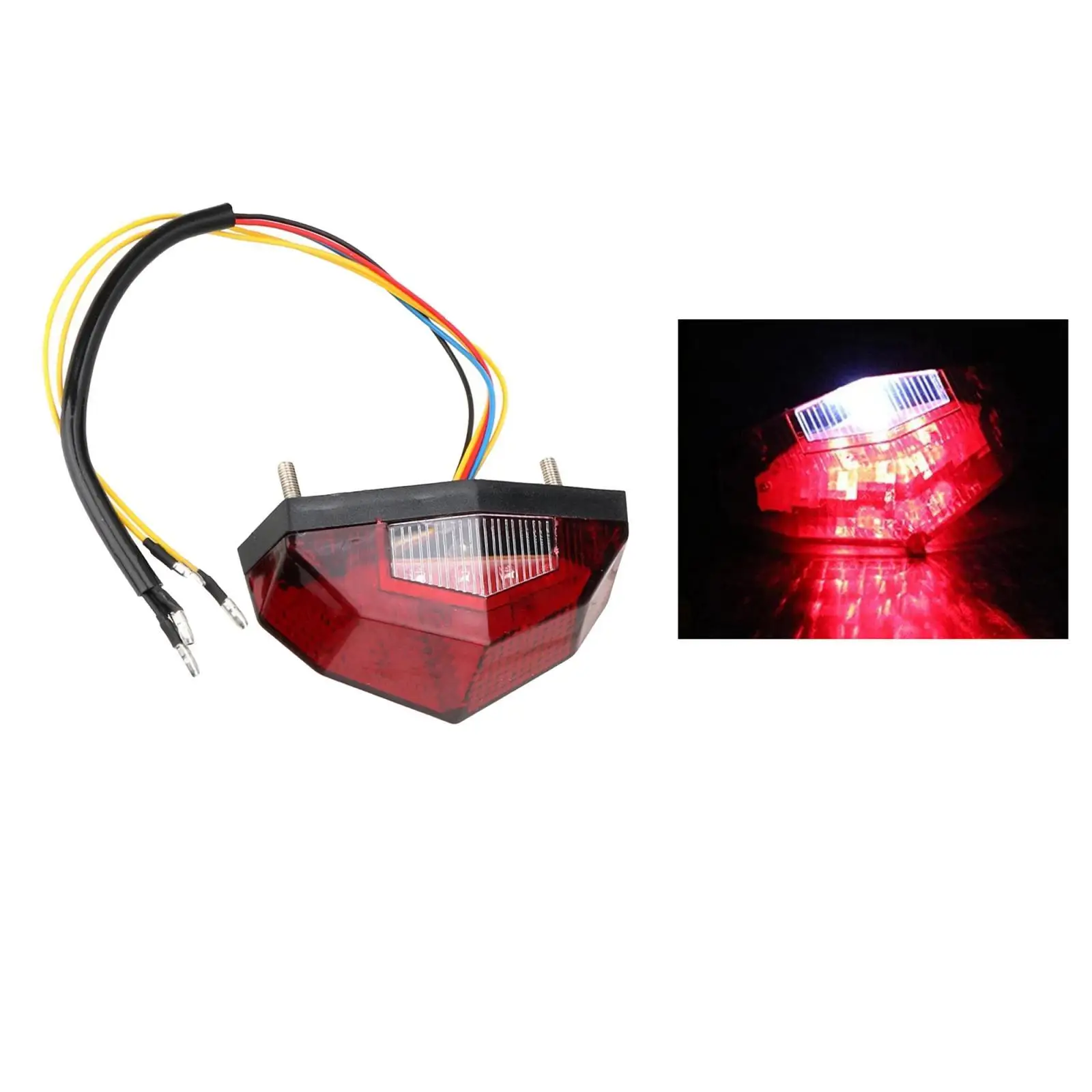 

Motorbike Brake Stop Running Tail Integrated Light Universal Rear Lamp