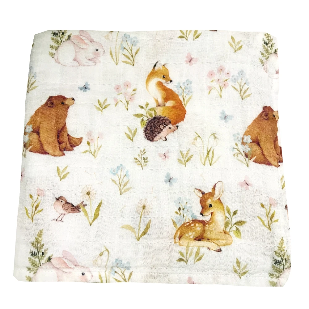 تزلف حمام الطفل شيالة أطفال الطفل بطانية من الموسلين قماط الوليد بطانية قماط تلقي بطانية للرضع حديثي الولادة #1