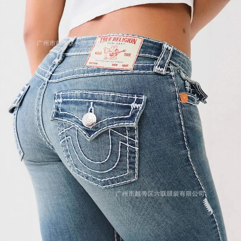 

Женские осенне-весенние джинсы с высокой талией, узкие, с вышивкой, потертые, сексуальные, в стиле ретро, простые, удобные, повседневные, универсальные, универсальные