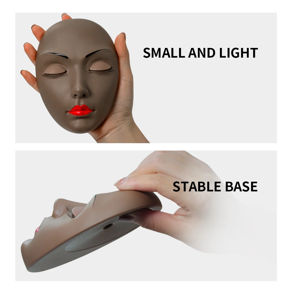 Lash Extension Training Head with Removable Eyelids