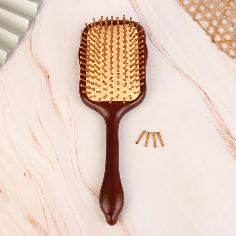 Brosse à Cheveux Luxueuse en Bois de Santal pour Femme, Peigne à Dents Larges pour Énergie du Cuir oral elu