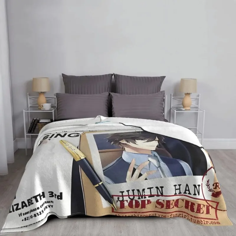 بطانية أنمي ماسنجر منقوشة صوفية للأطفال ، مفروشات ناعمة ، بطانية لحاف رقيقة من القطيفة للسفر ، الصيف