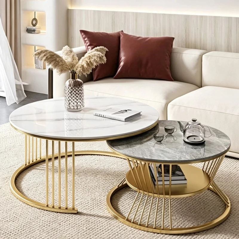 Rustic Hotel Elegant Coffee Table With Storage Commercial Elegant Luxury Coffee Table Minimalist Mesa Redonda Bar Furniture