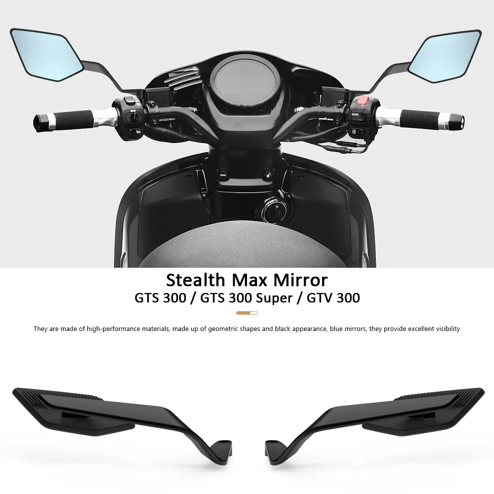 

Adjustable Aluminum Mirror For VESPA GTS 300 GTS Super 2015-2025 New Motorcycle Rear View Mirrors Accessories GTV 300 2023-2025