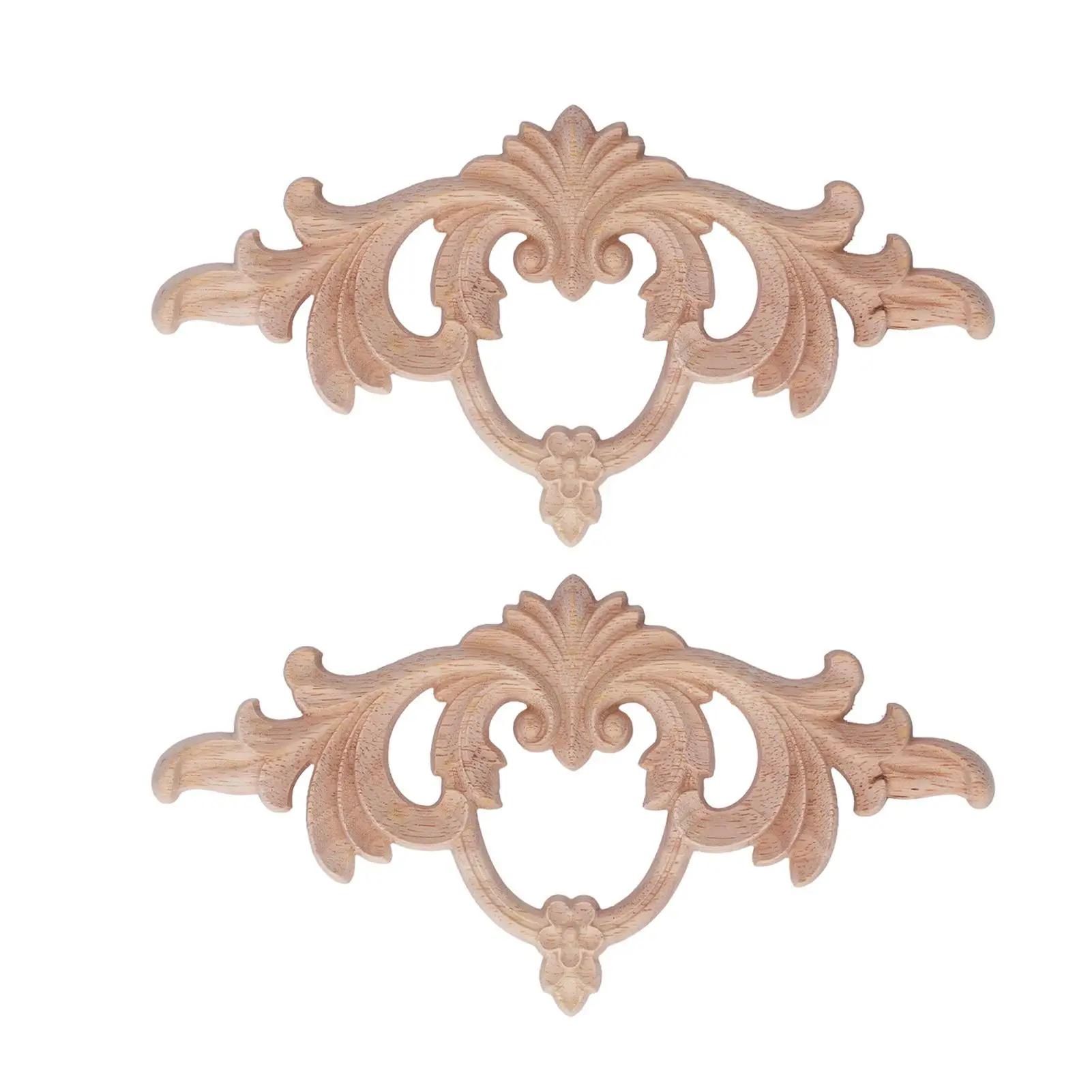 Eco Friendly Flat Bottom Decorative Wood Appliques for Long-Term for house Trim