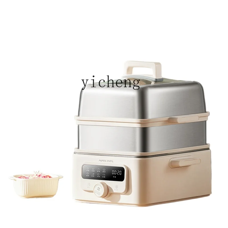 cc27 Electric Steamer Household Multi-Functional Large Capacity Multi-Layer Steaming Boiling Stewing Integrated Steamer