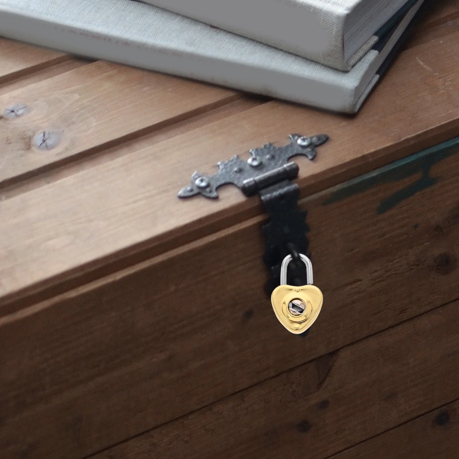 1 set mini chiave di blocco a forma di cuore piccolo lucchetto artigianale diario vintage portagioie serratura serrature vintage mini serrature per scatole