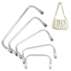 Square Bags Parts Silver DIY Bag Making Purse Clasp Bag Lock Metal Purse Frame Purse Clasp Closure Clutch Kiss Clasp