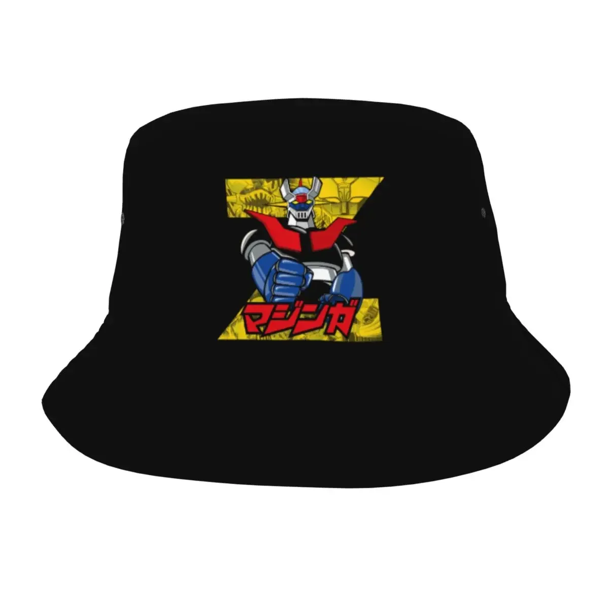 Teen Bucket Hats Z Goldorak Beach Hatwear Foldable Outdoor Sports Fishing Caps Manga Boonie Hat Birthday Gift