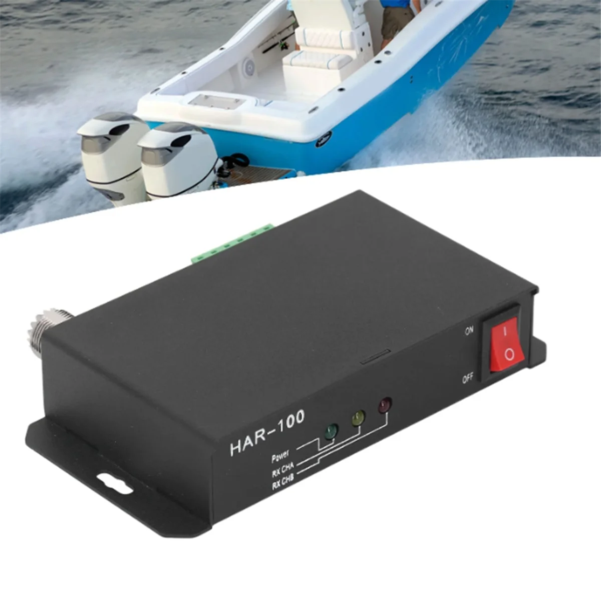جهاز استقبال AIS بحري لقناة استقبال HAR‐100 AIS 10 إلى 35 فولت 38400 Bps جهاز استقبال GPS حساس ودقيق للقارب #3